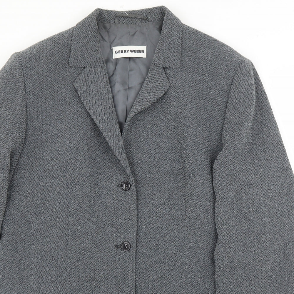 Gerry Weber Womens Grey   Jacket Blazer Size 14