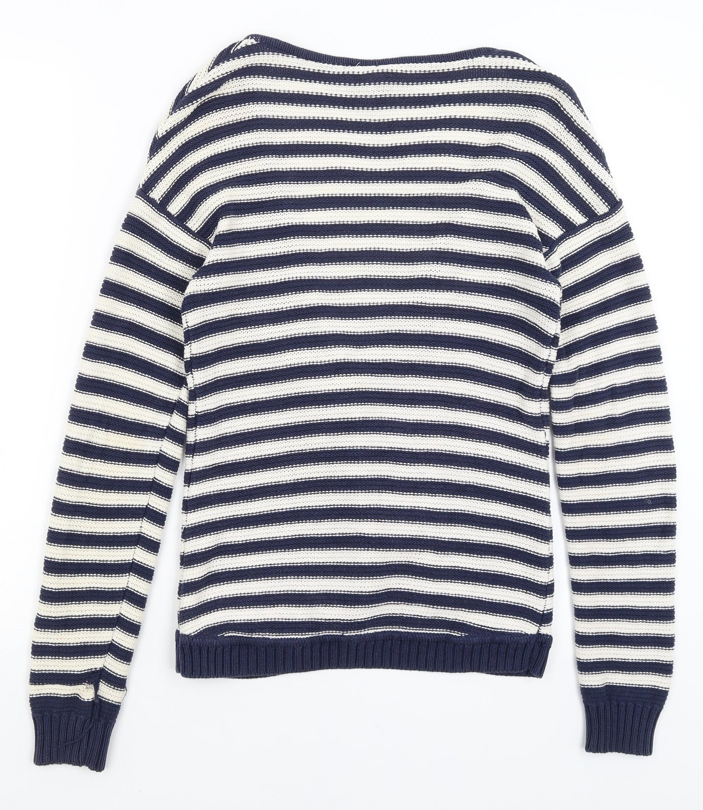 Divided Womens Blue Striped  Cardigan Jumper Size 12