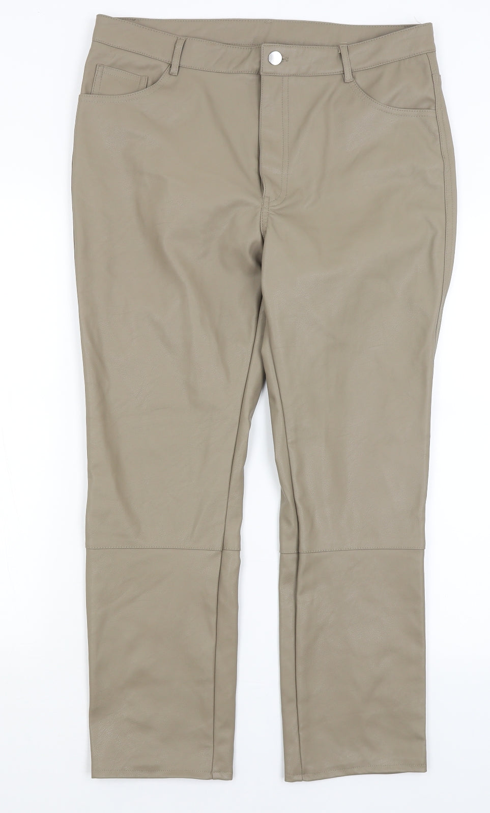 H&M Womens Brown   Trousers  Size 18 L26 in