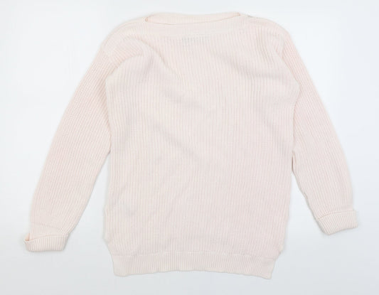 M&S Womens Pink   Pullover Jumper Size S