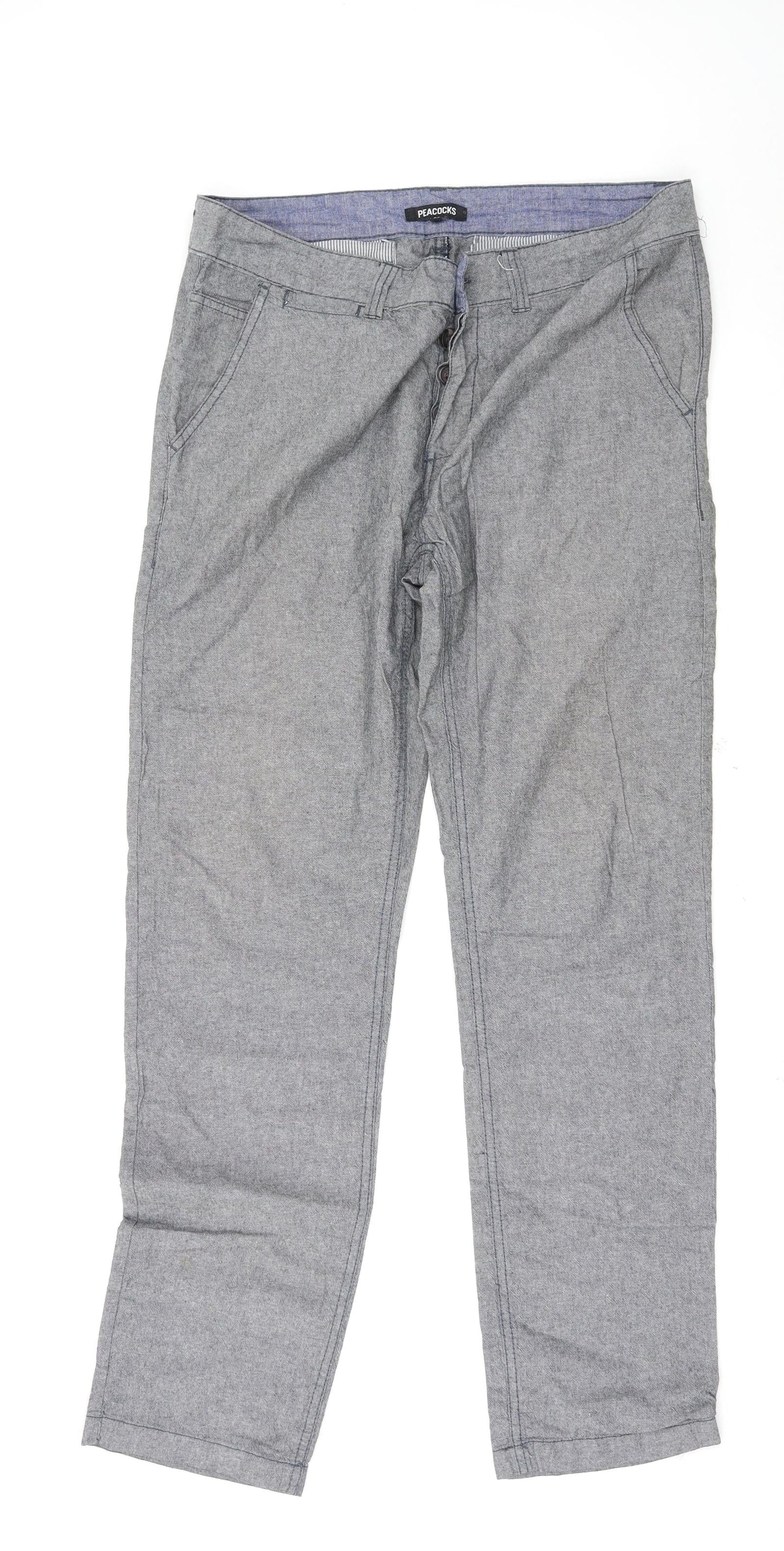 Peacocks Womens Grey   Sweatpants Trousers Size 32 L31 in