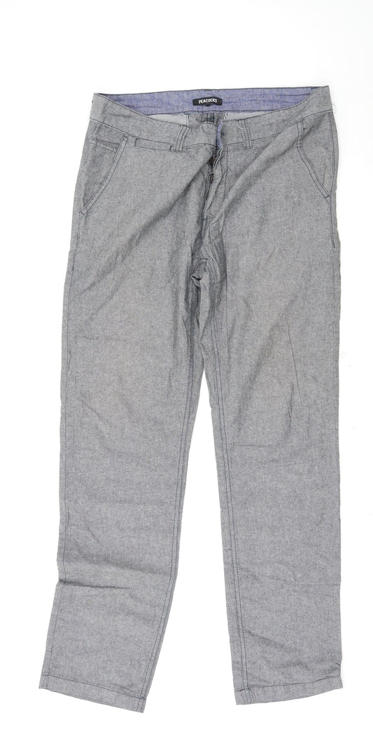 Peacocks Womens Grey   Sweatpants Trousers Size 32 L31 in