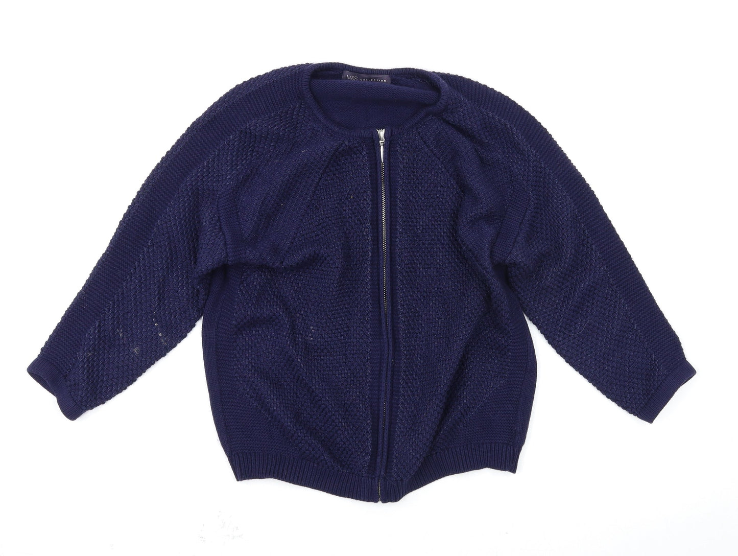 Marks and Spencer Womens Blue   Full Zip Jumper Size 10