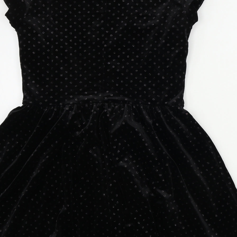 Topshop  Womens Black   A-Line  Size 8
