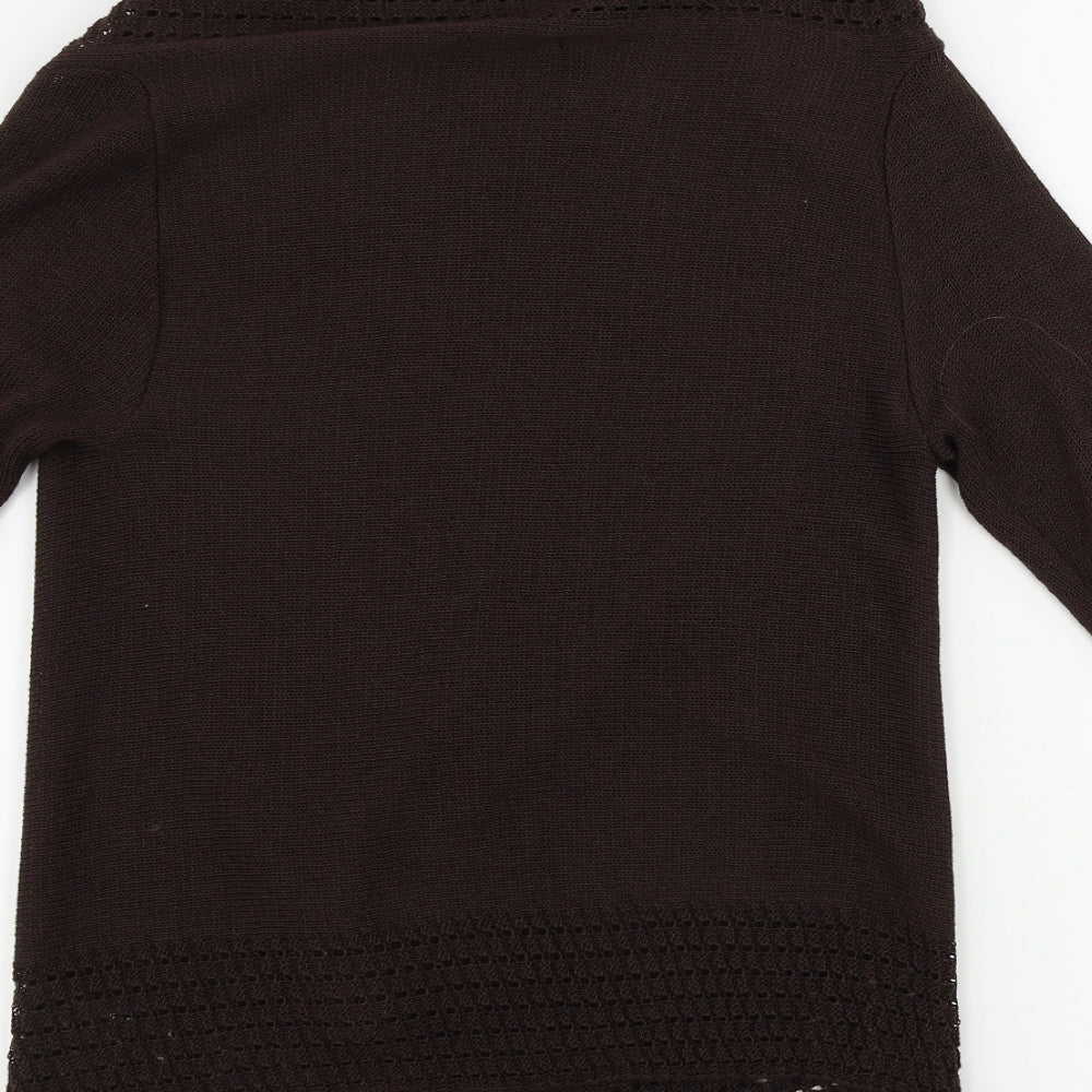 soon  Womens Brown   Cardigan Jumper Size S