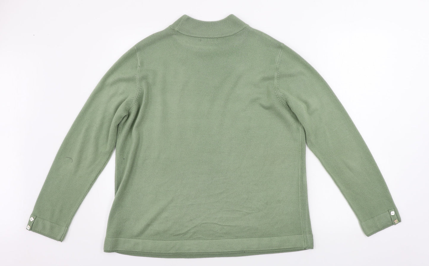 bm collection        Womens Green   Pullover Jumper Size L