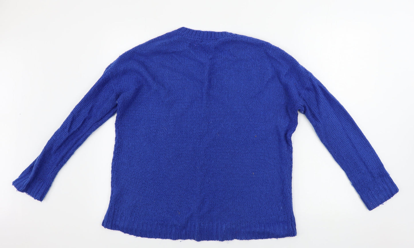 New Look  Womens Blue   Pullover Jumper Size 8