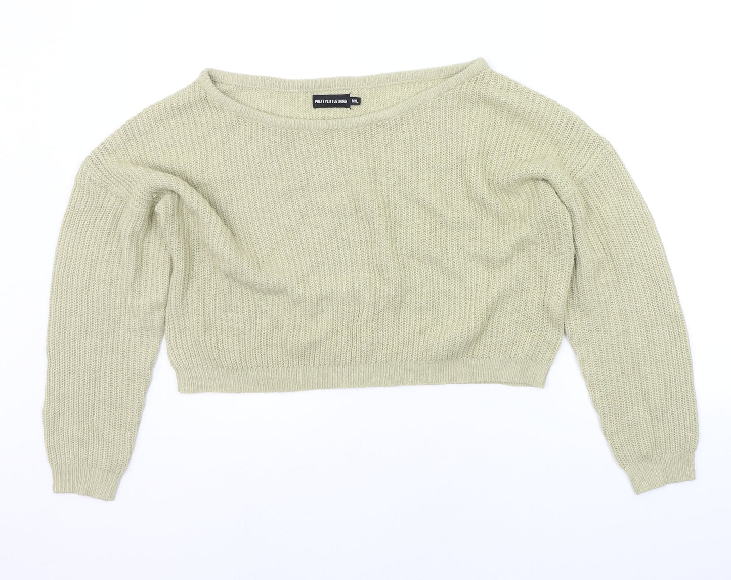 PRETTYLITTLETHING Womens Beige   Pullover Jumper Size M