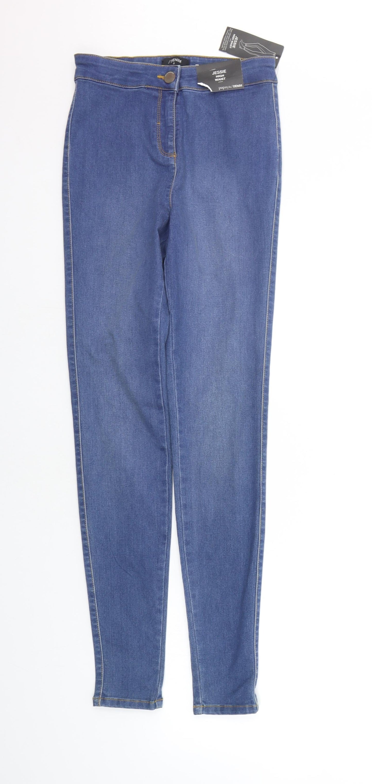 Papaya Womens Blue   Straight Jeans Size 8 L29 in