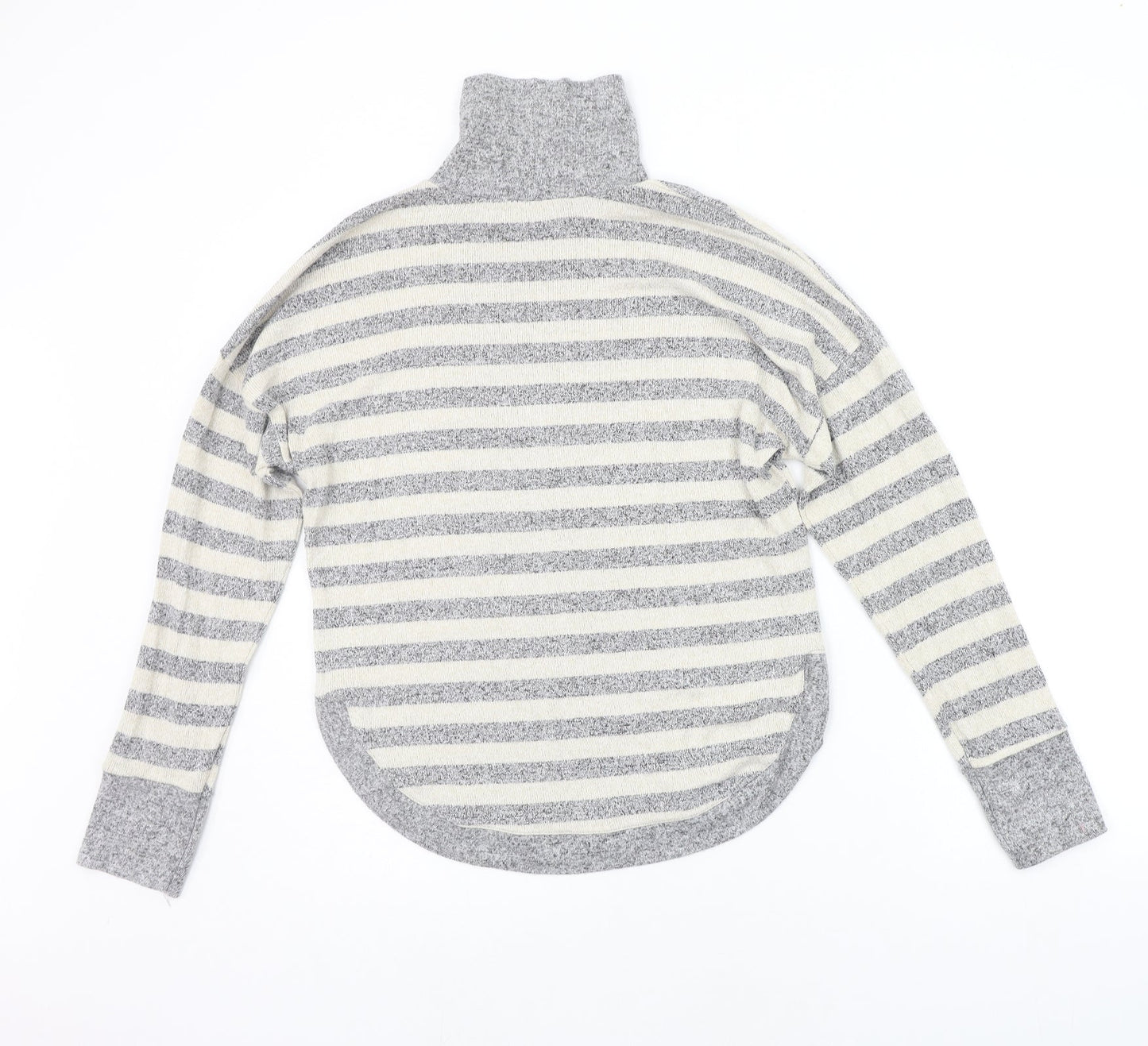 JETON Womens Beige Striped  Pullover Jumper Size S