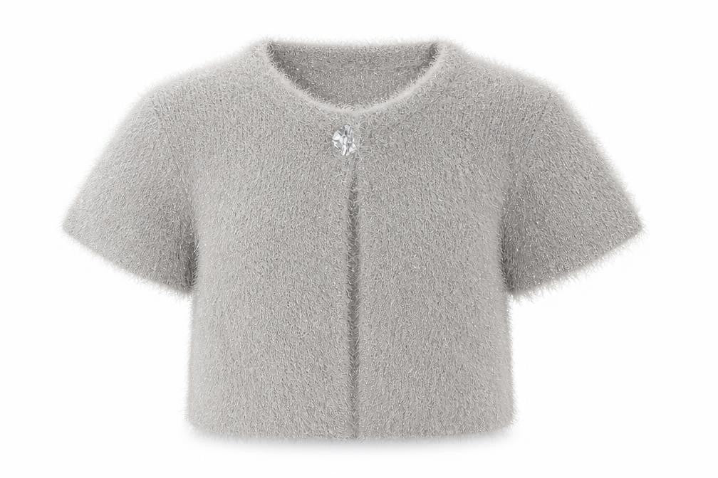 Julie mcdonald Girls Grey   Cardigan Jumper Size 11-12 Years