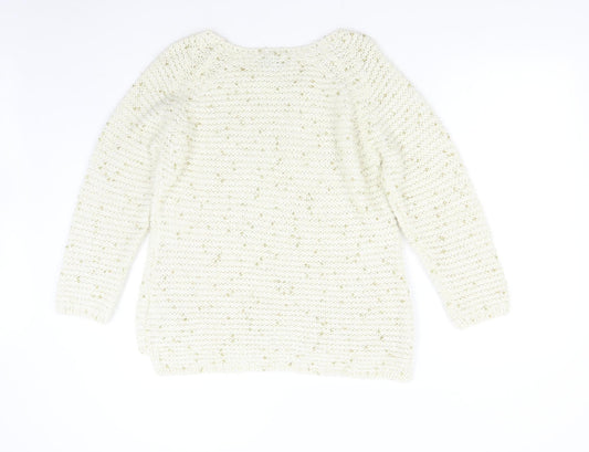 M&S Womens Beige   Pullover Jumper Size 16