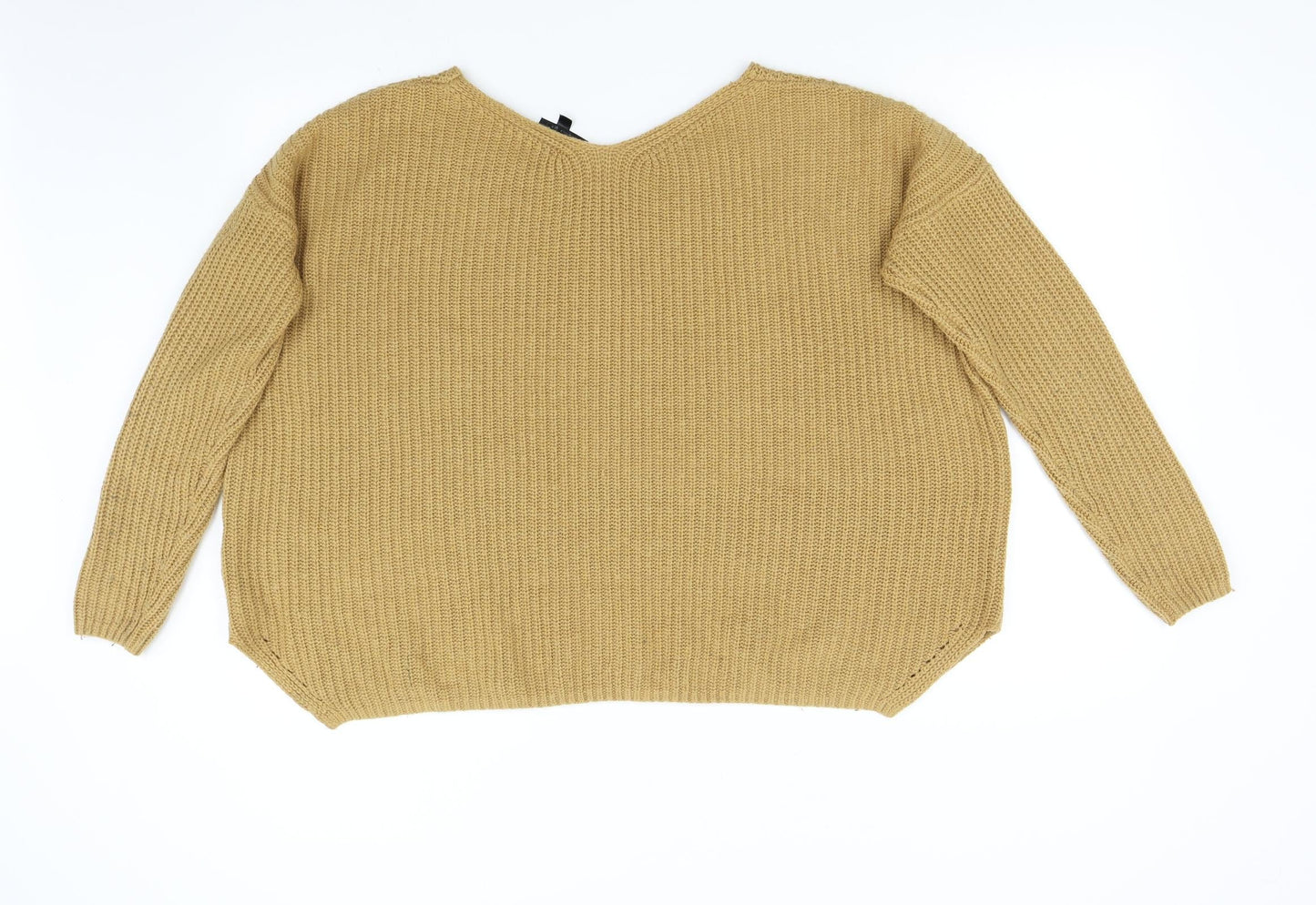 Topshop Womens Brown  Knit Pullover Jumper Size 8  - Over Sized
