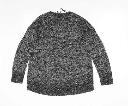 New Look Womens Grey  Knit Pullover Jumper Size M