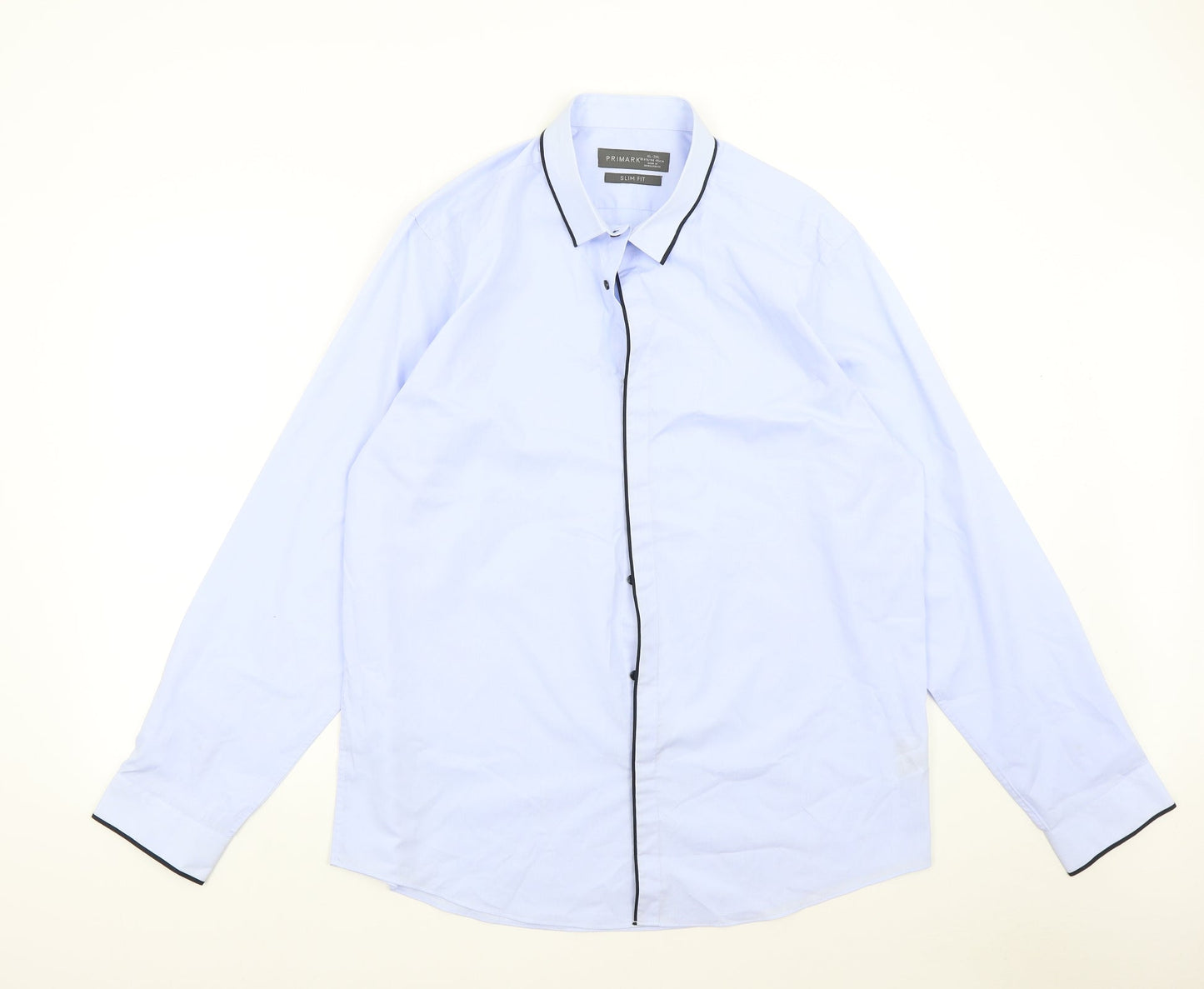 Primark Mens Blue    Button-Up Size XL