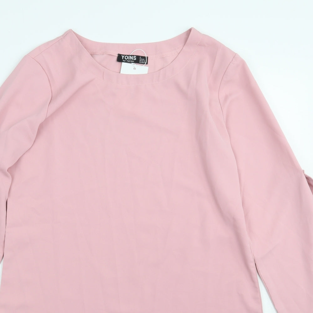 Yoins Womens Pink   A-Line  Size S