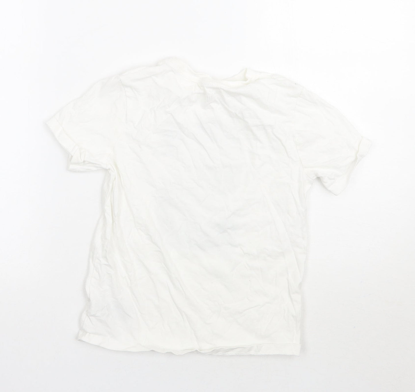 Gap Boys White  Rayon Basic T-Shirt Size S