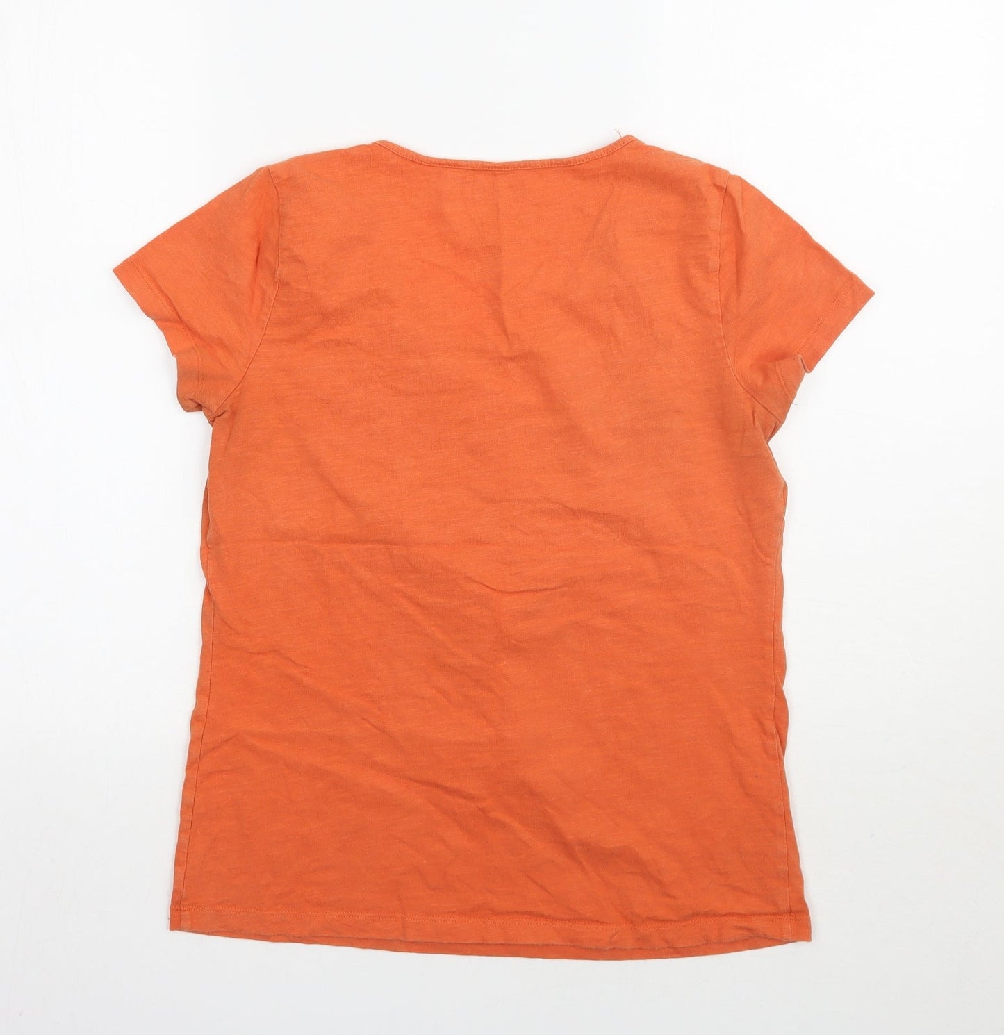 St johns bay Womens Pink Geometric  Basic T-Shirt Size S