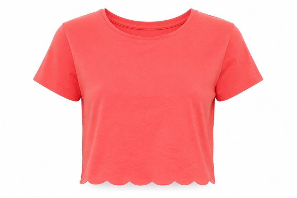 Papaya Womens Orange   Cropped T-Shirt Size 10