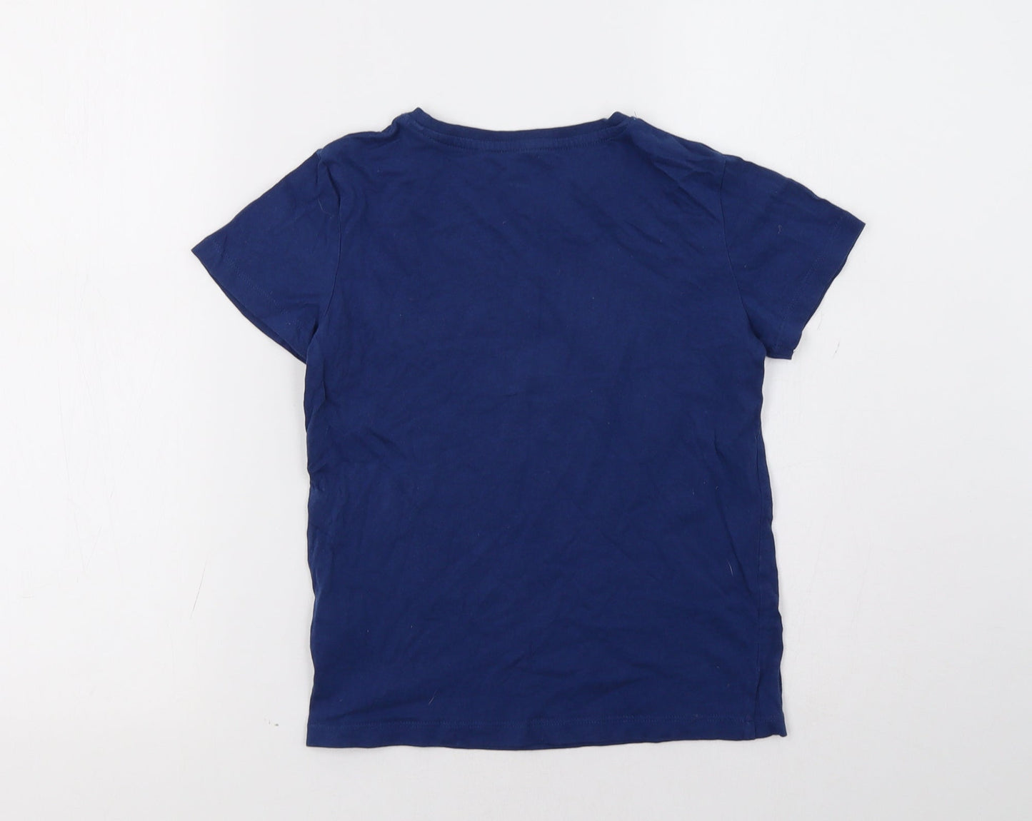 lily & dan Boys Blue   Basic T-Shirt Size 8 Years