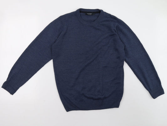 EWM Mens Blue   Pullover Sweatshirt Size M