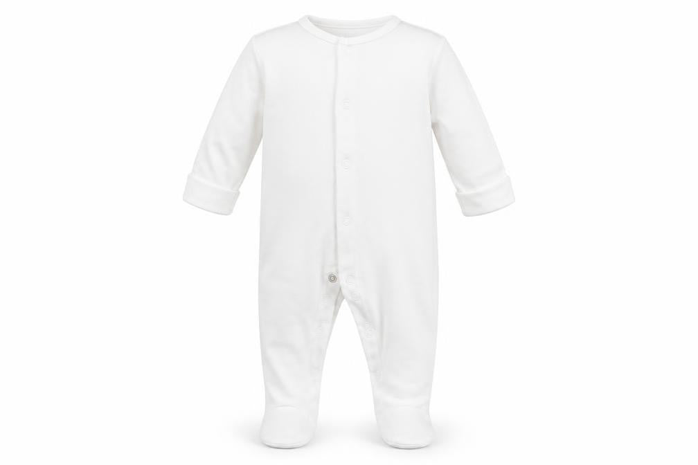 F&F Baby White   Babygrow One-Piece Size 3-6 Months