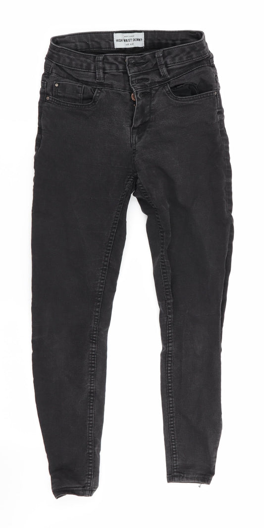 New Look Womens Black   Skinny Jeans Size 6 L25 in - Cropped