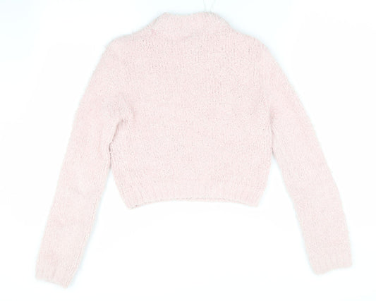 Divided Womens Pink   Pullover Jumper Size 4