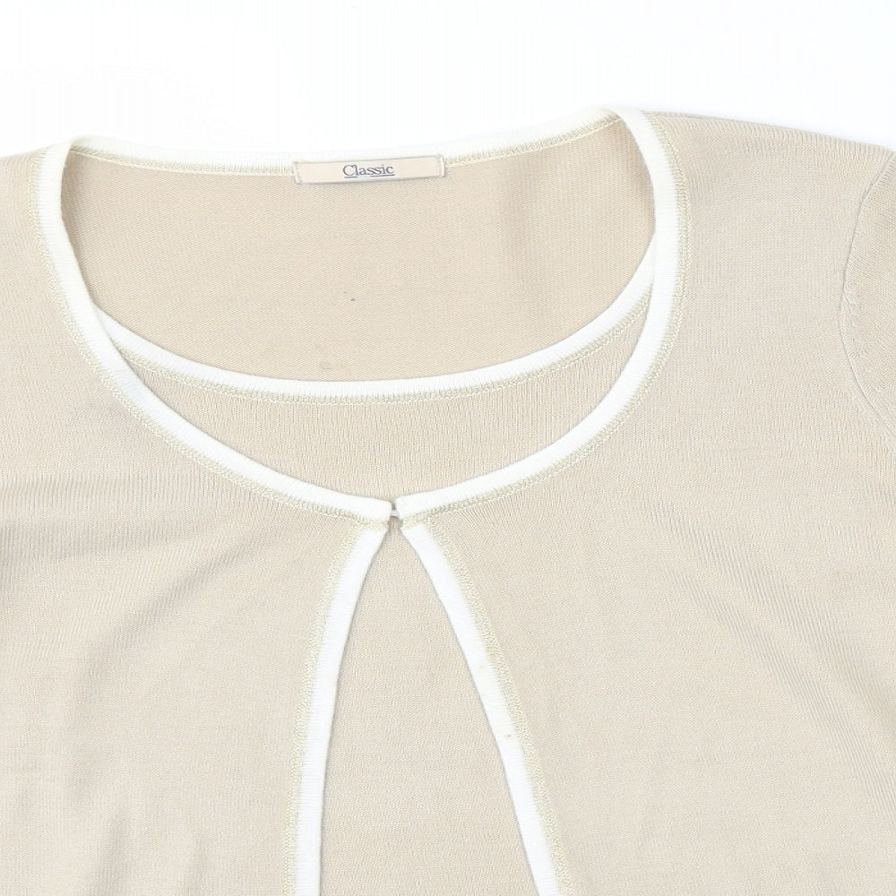 M&S Womens Brown   Cardigan Jumper Size 16