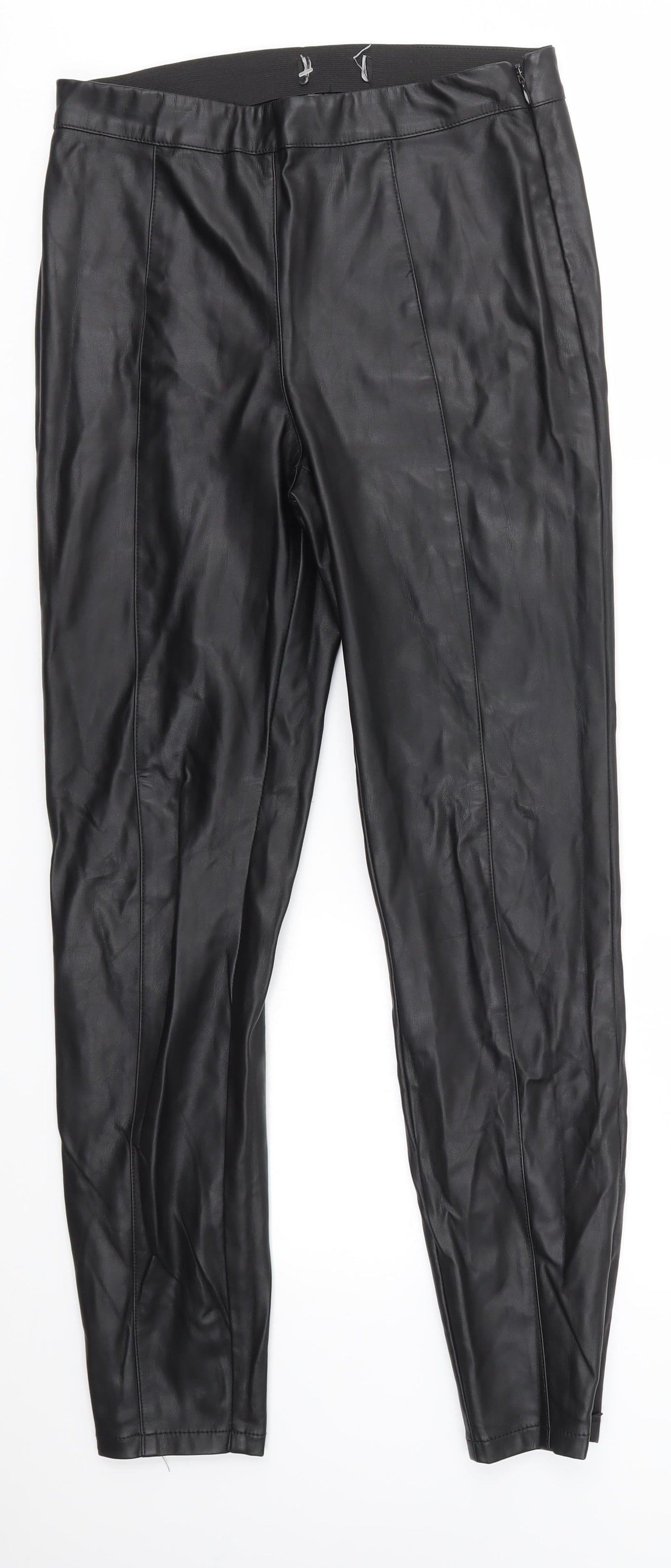 NEXT Womens Black   Trousers  Size 8 L27 in