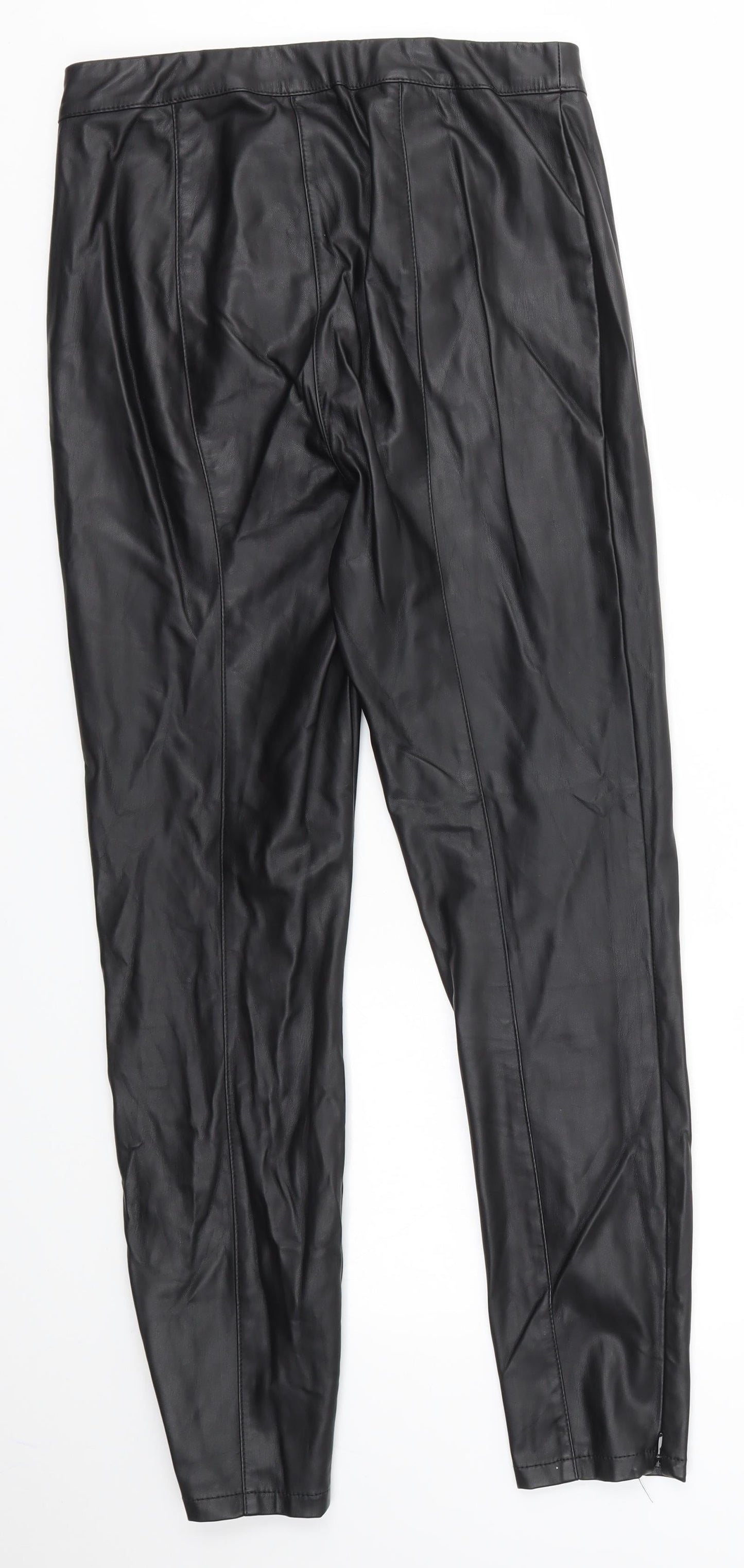 NEXT Womens Black   Trousers  Size 8 L27 in