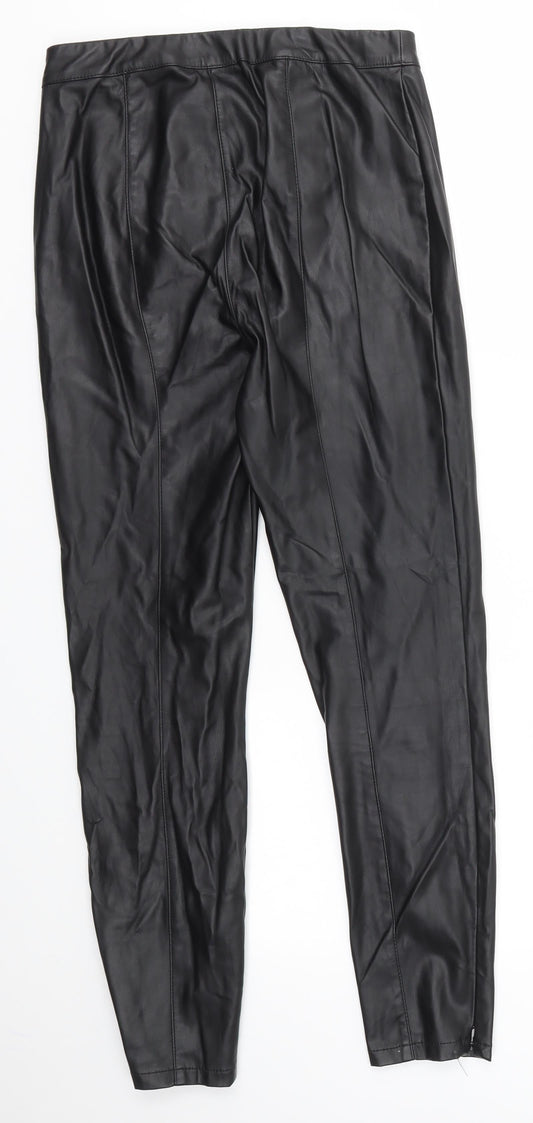 NEXT Womens Black   Trousers  Size 8 L27 in