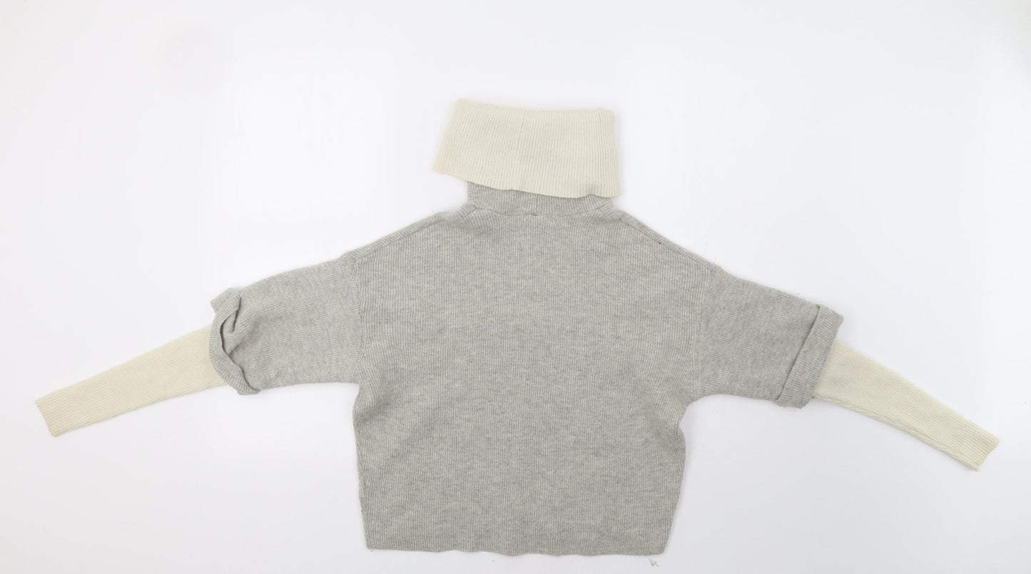 H&M Womens Grey   Pullover Jumper Size S