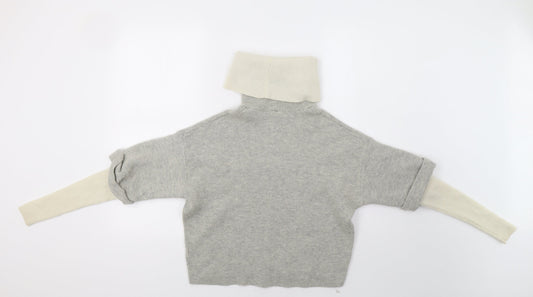 H&M Womens Grey   Pullover Jumper Size S