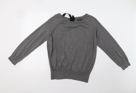 Myleene Womens Grey   Pullover Jumper Size 12  - Open Back