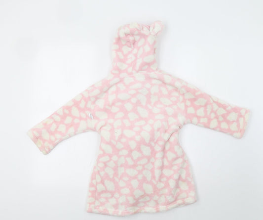 Billy&Millie Girls Pink Animal Print  Kimono Robe Size 3-4 Years