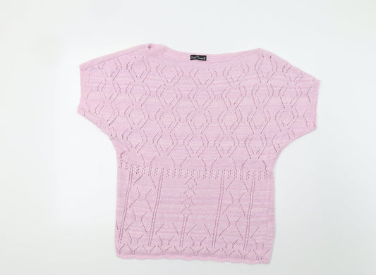 One Touch Womens Pink   Pullover Jumper Size M