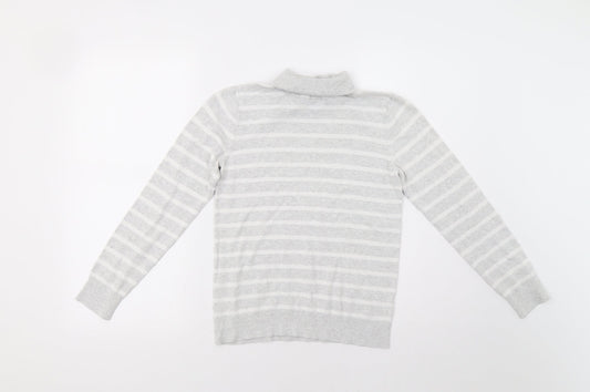 Gap Womens Grey Striped  Pullover Jumper Size XS