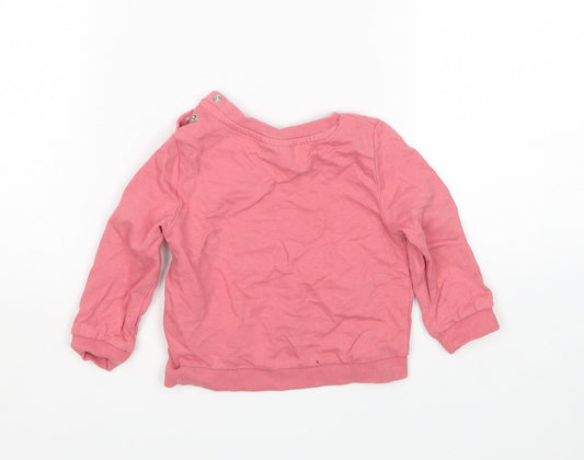 So Cute Girls Pink   Pullover Jumper Size 6-9 Months