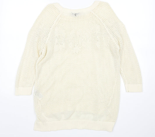 Warehouse Womens Beige   Pullover Jumper Size 10