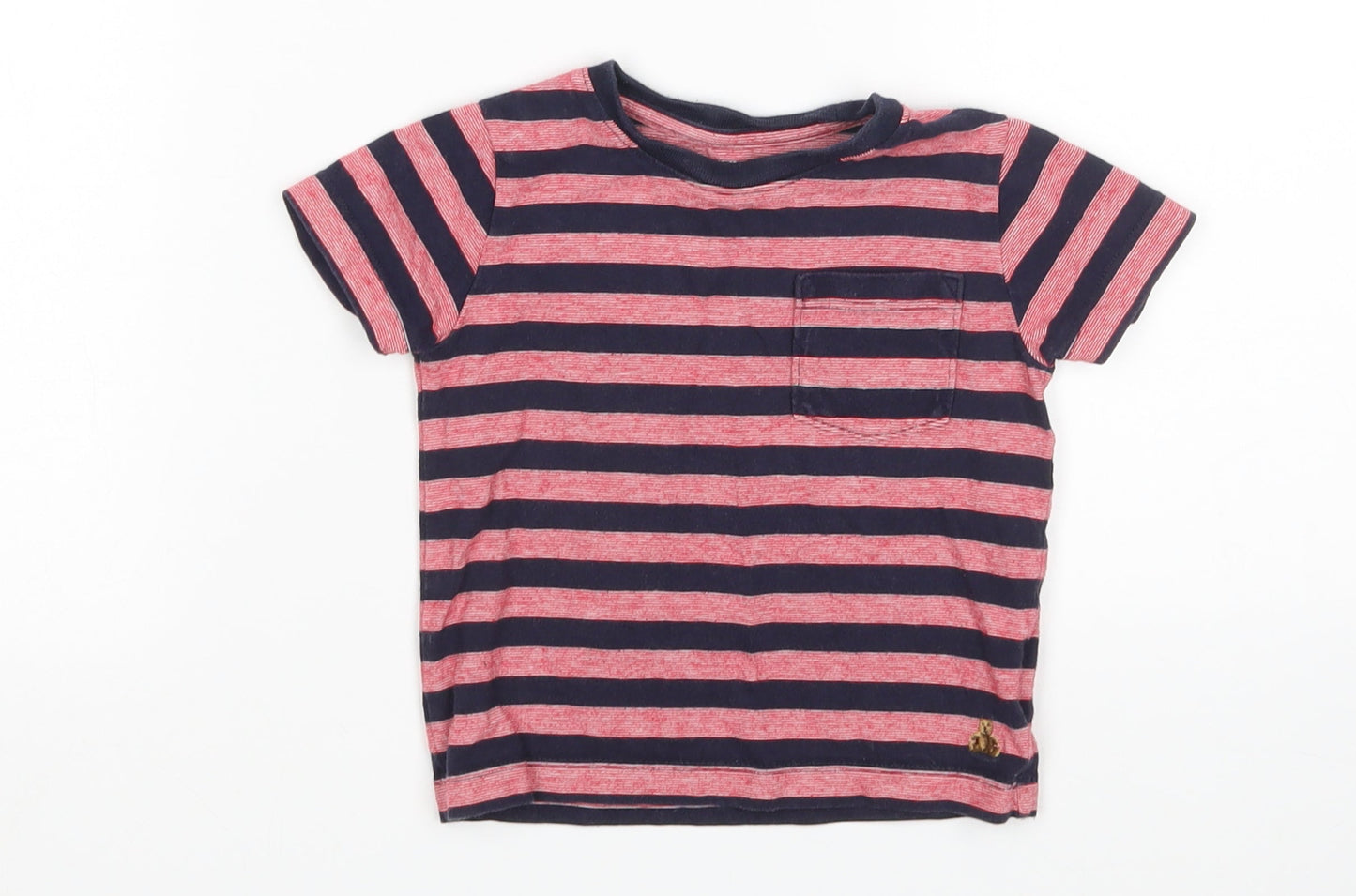 Gap Boys Multicoloured Striped  Basic T-Shirt Size 12 Months