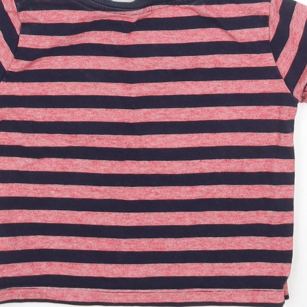 Gap Boys Multicoloured Striped  Basic T-Shirt Size 12 Months