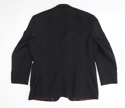 Burton Mens Black Striped  Jacket Blazer