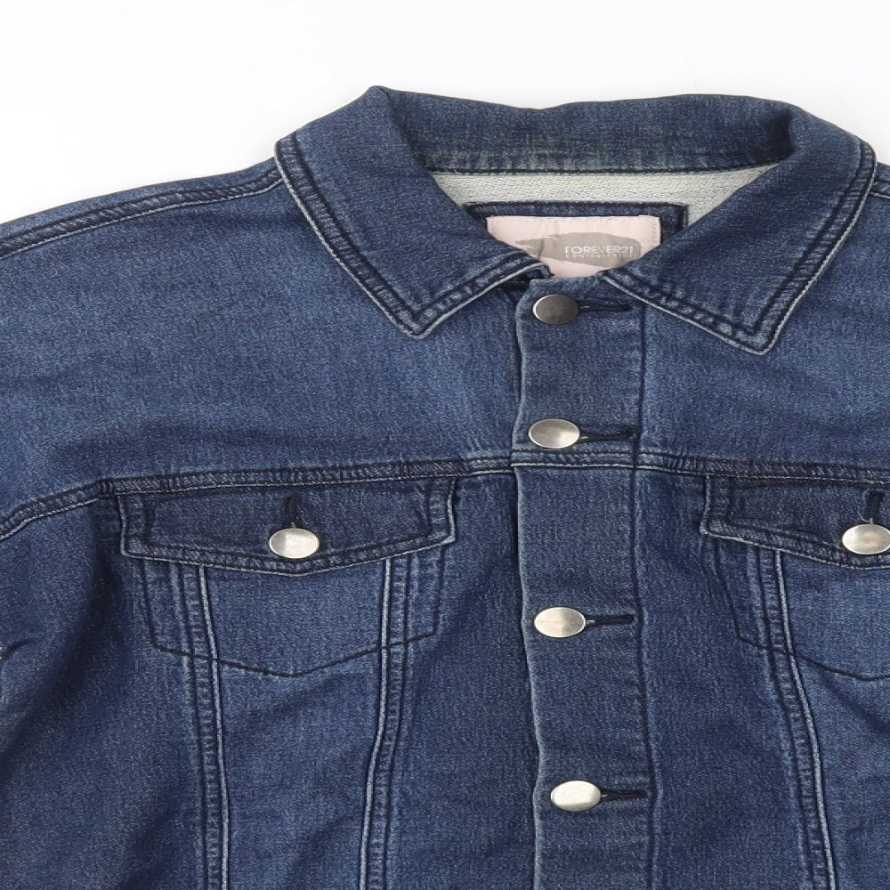 FOREVER 21 Womens Blue   Jacket  Size S