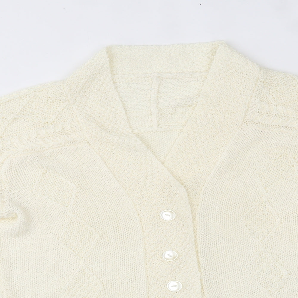 Preworn Womens Ivory   Cardigan Jumper One Size