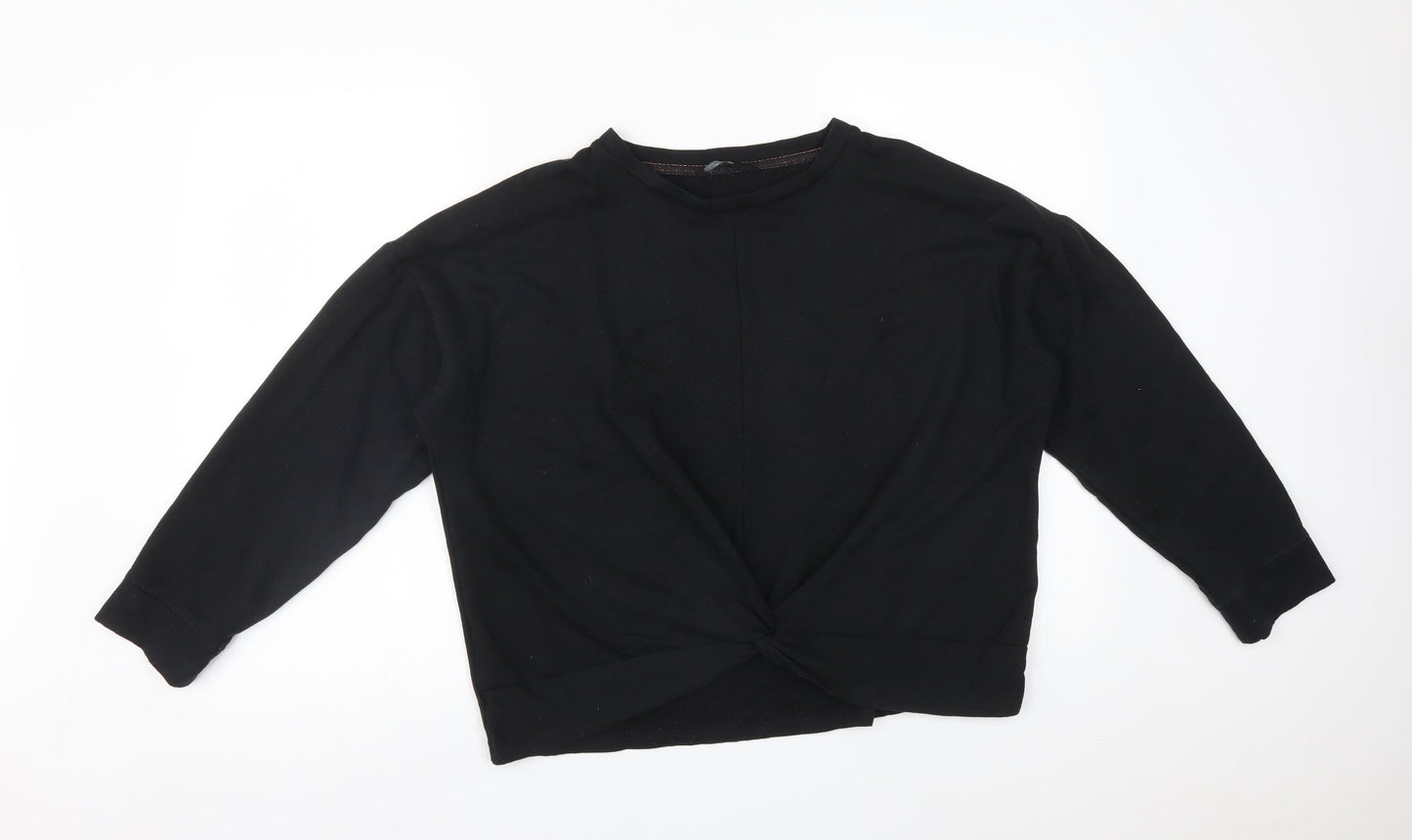 George Womens Black   Pullover Sweatshirt Size M