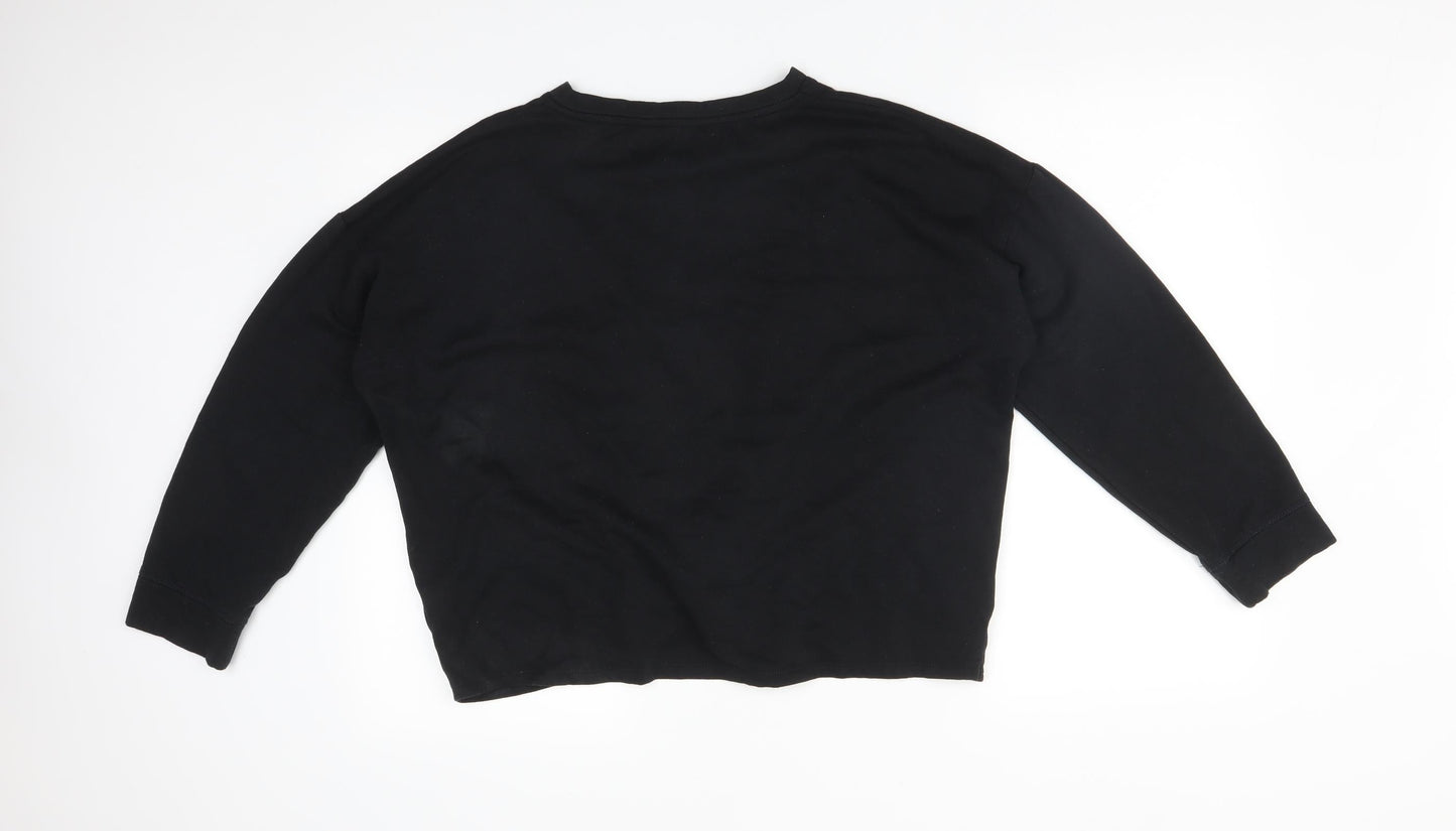 George Womens Black   Pullover Sweatshirt Size M