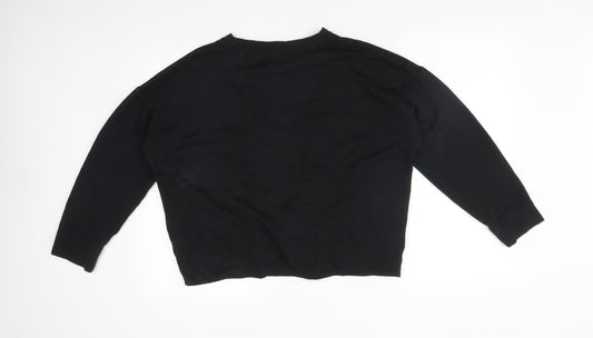George Womens Black   Pullover Sweatshirt Size M