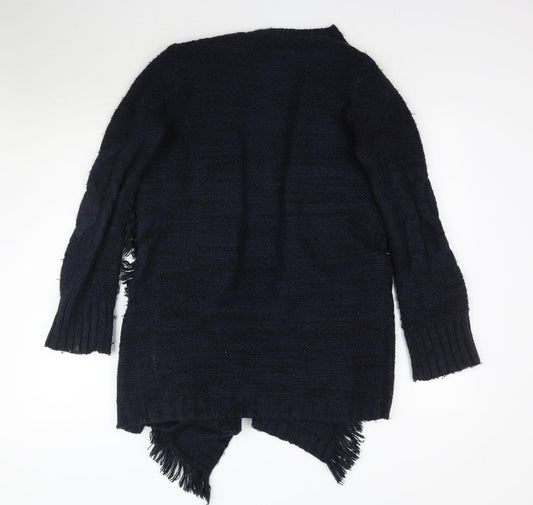 Cotton Traders Womens Blue  Knit Cardigan Jumper Size 8  - Waterfall