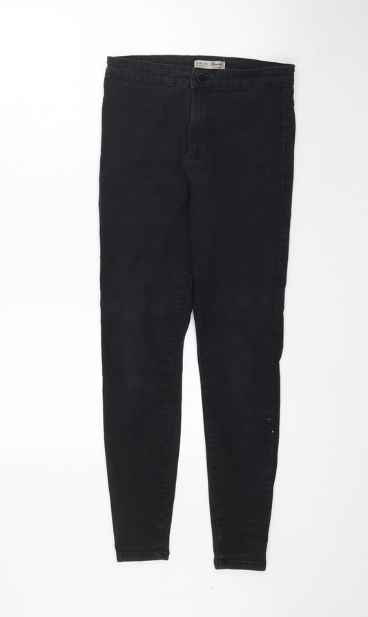 Denim Co. Womens Black  Denim Skinny Jeans Size 10 L28 in